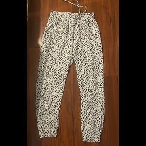 Drawstring Elastic Waist Jogger Pants with Pockets